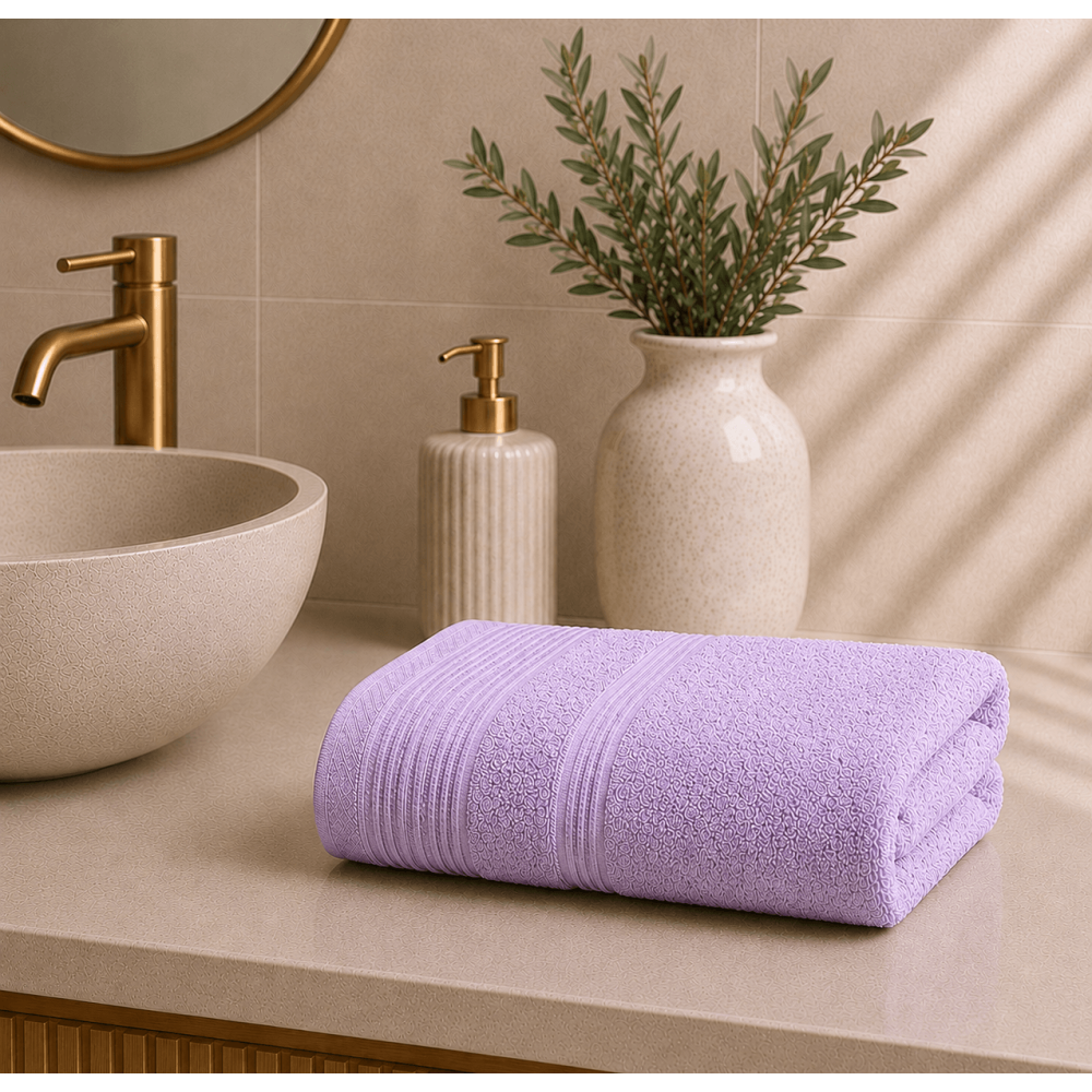 Πετσέτα Προσώπου 600gsm (50x100) 100% Βαμβάκι Pennie - Light Lilac 