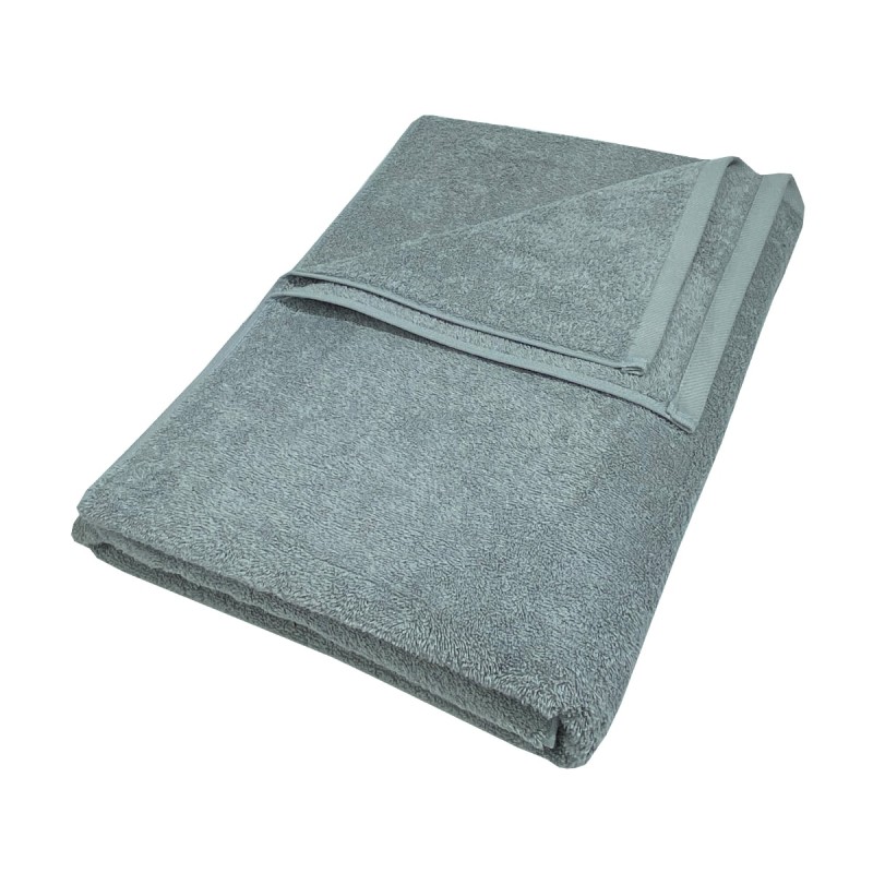 Πετσέτα Πισίνας Ξενοδοχείου 550gsm (100x180) 100% Βαμβάκι Πεννιέ - Astron Italy Light Grey