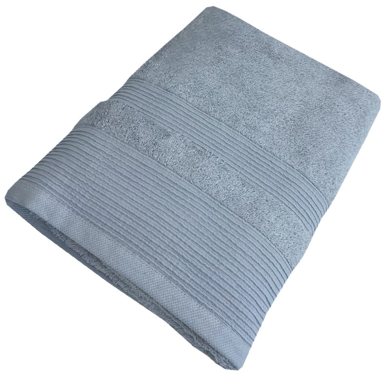 Πετσέτα Πισίνας - Spa Ξενοδοχείου 550gsm (80x150) 100% Βαμβάκι Πεννιέ - Astron Italy Light Grey