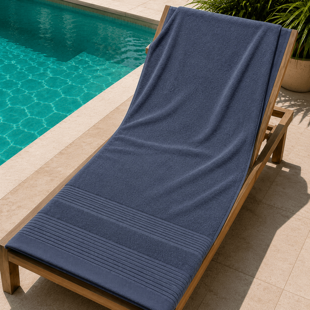 Πετσέτα Πισίνας - Spa Ξενοδοχείου 550gsm (80x150) 100% Βαμβάκι Πεννιέ - Astron Italy Dark Grey