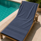 Πετσέτα Πισίνας - Spa Ξενοδοχείου 550gsm (80x150) 100% Βαμβάκι Πεννιέ - Astron Italy Dark Grey