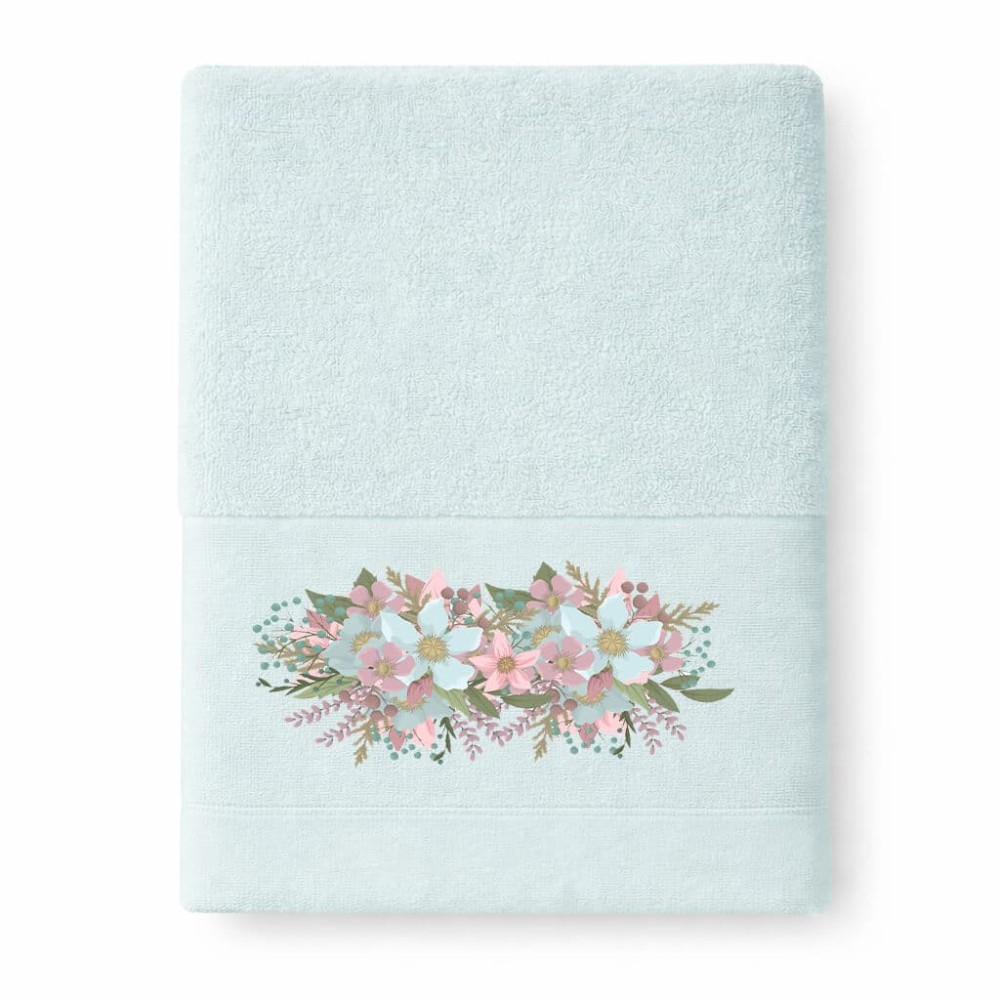 Πετσέτα Προσώπου Astron Italy Brigitte Mint (50x90) – 100% Βαμβάκι Πεννιέ 550gsm