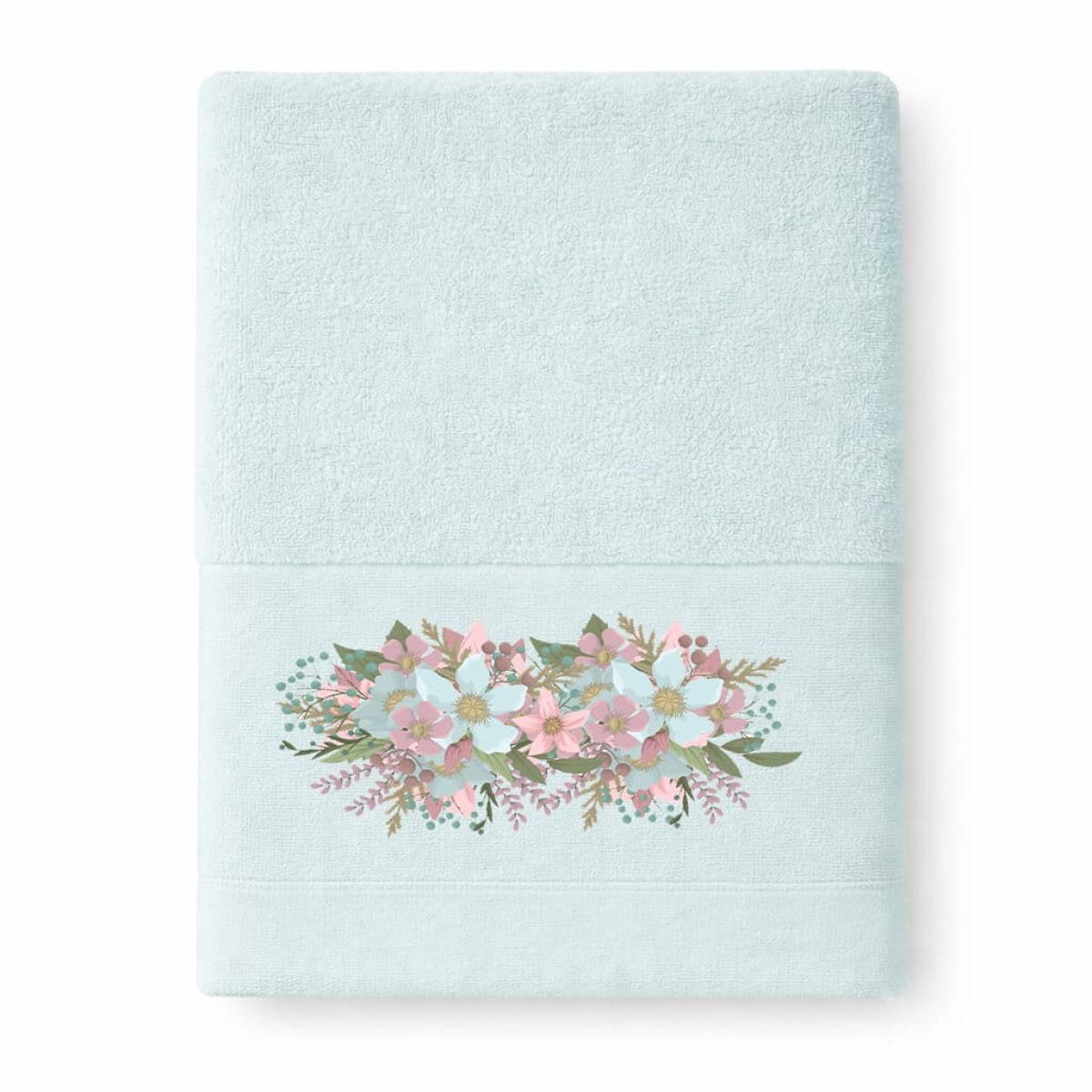 Πετσέτα Προσώπου Astron Italy Brigitte Mint (50x90) – 100% Βαμβάκι Πεννιέ 550gsm