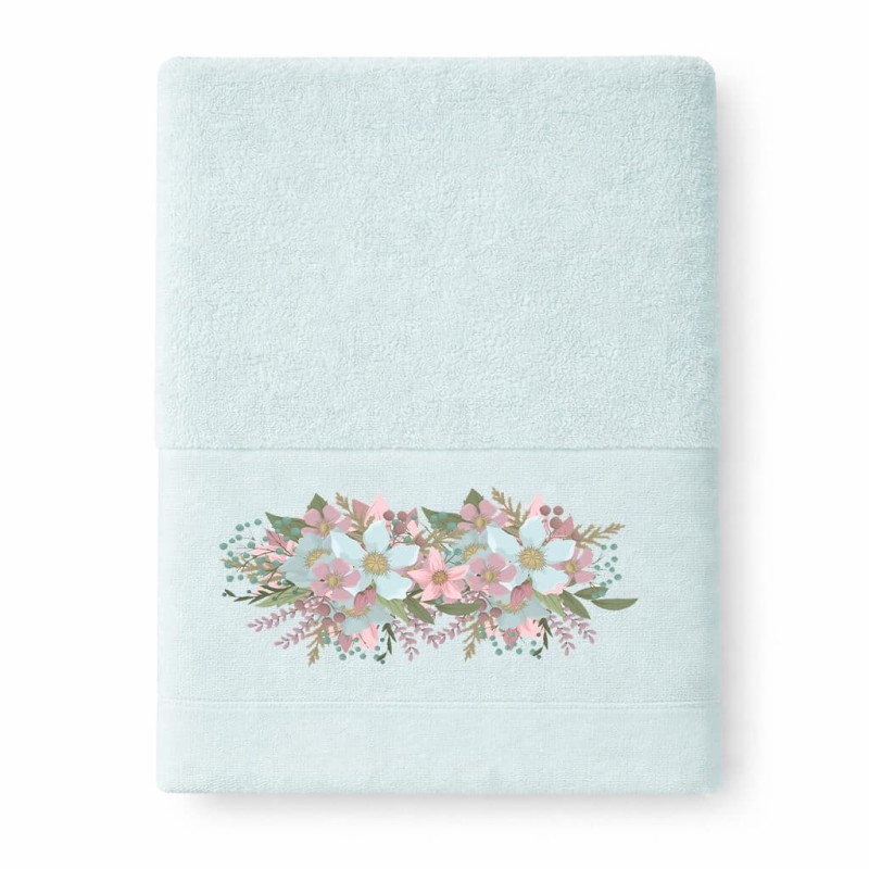 Πετσέτα Προσώπου Astron Italy Brigitte Mint (50x90) – 100% Βαμβάκι Πεννιέ 550gsm