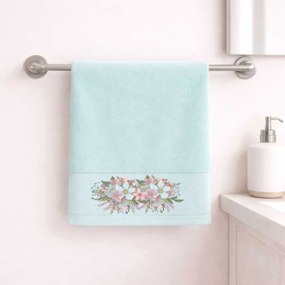 Πετσέτα Προσώπου Astron Italy Brigitte Mint (50x90) – 100% Βαμβάκι Πεννιέ 550gsm