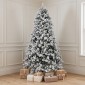 Χριστουγεννιάτικο Δένδρο FLOCKED SUGAR PINE 210εκ. Χιονισμένο με Μεταλλική Βάση Iliadis 78098