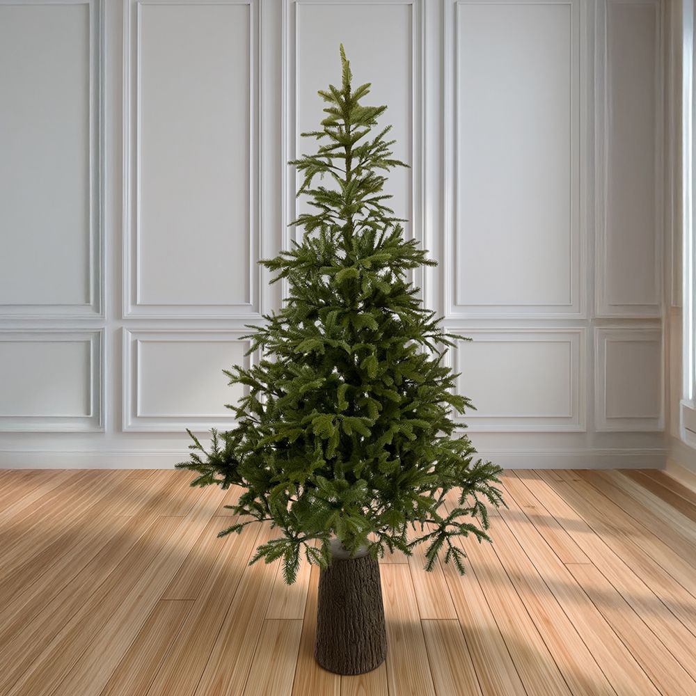 Χριστουγεννιάτικο Δένδρο MOUNTAIN PINE 210εκ. Πράσινο σε Βάση Fiber Glass Resin Iliadis 78101