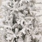 Χριστουγεννιάτικο Δένδρο WHITE FLOCKED 180εκ. Λευκό με Μεταλλική Βάση Iliadis 86215
