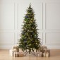 Χριστουγεννιάτικο Δέντρο PRE-LIT NOBLE FIR 240εκ με 500 LED Θερμά Λευκά & Πολύχρωμα Λαμπάκια 90529