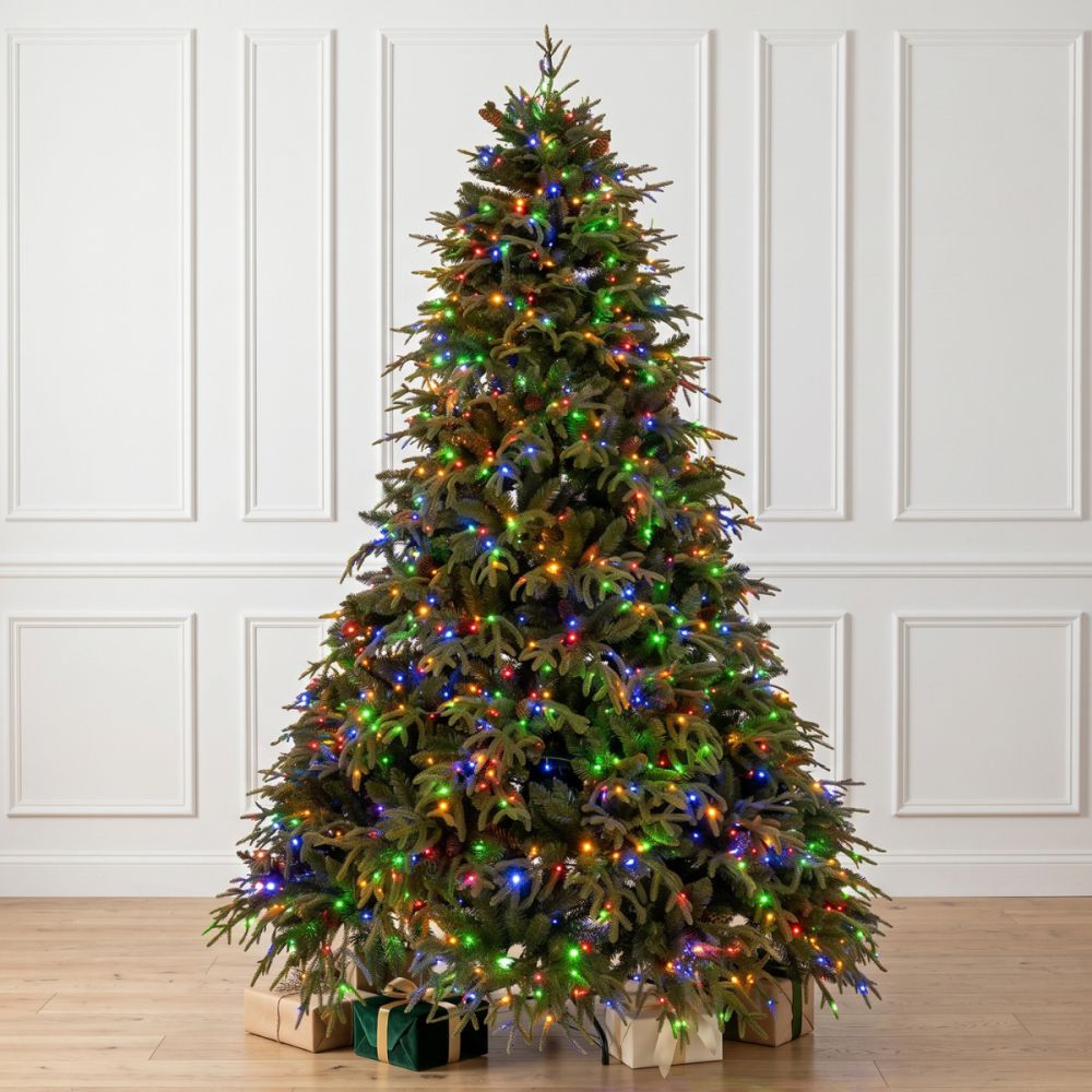 Χριστουγεννιάτικο Δέντρο Pre-Lit Franklin Fir 300εκ με 3.100 LED Θερμά Λευκά & Πολύχρωμα Λαμπάκια & 10 Προγράμματα - Iliadis Decoration 90550