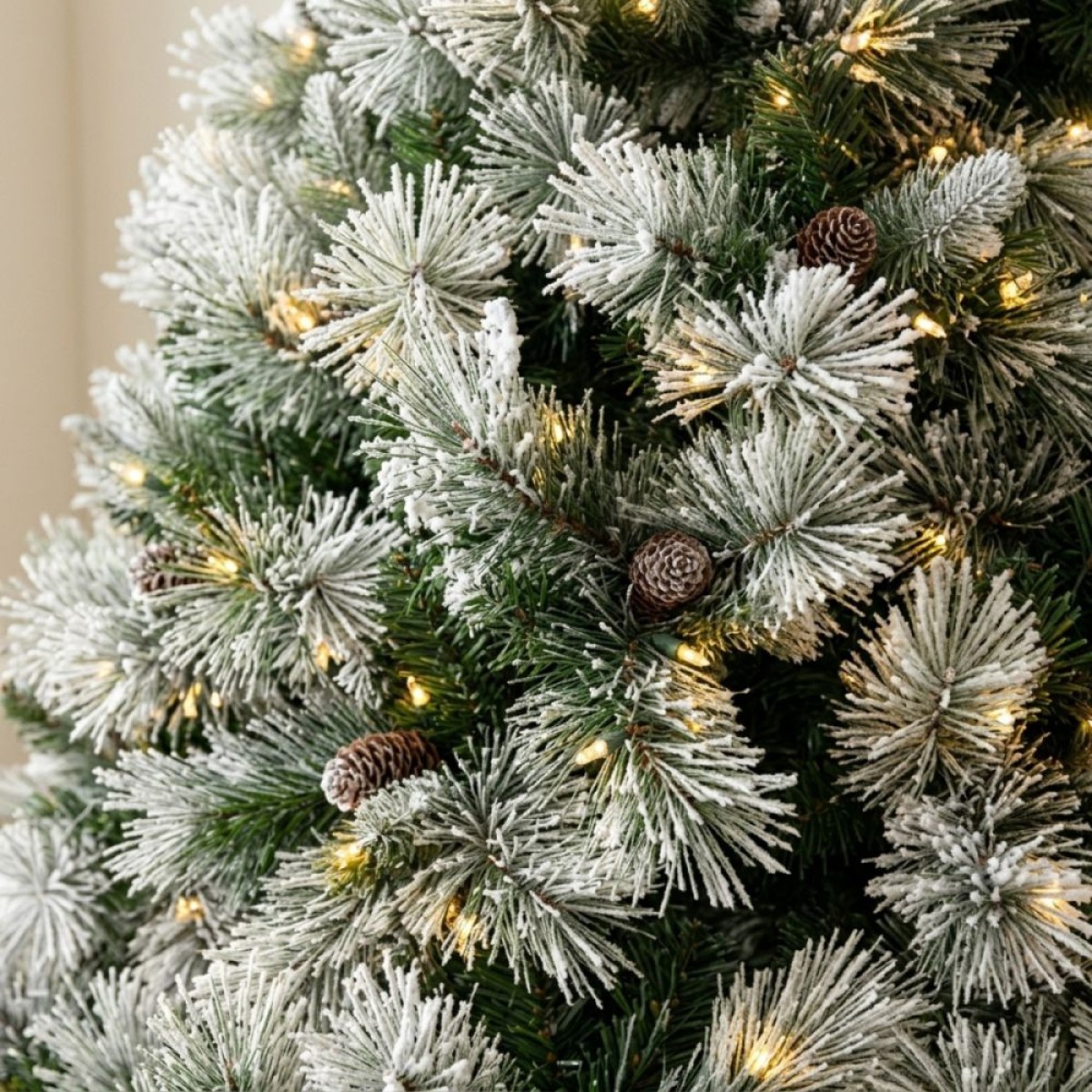 Χριστουγεννιάτικο Δέντρο PRE-LIT SNOWY MONTCLAIR SPRUCE 180εκ με 200 LED Θερμά Λευκά & Πολύχρωμα Λαμπάκια 90525
