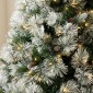 Χριστουγεννιάτικο Δέντρο PRE-LIT SNOWY MONTCLAIR SPRUCE 180εκ με 200 LED Θερμά Λευκά & Πολύχρωμα Λαμπάκια 90525