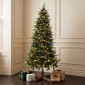 Χριστουγεννιάτικο Δέντρο PRE-LIT NOBLE FIR 180εκ με 250 LED Θερμά Λευκά & Πολύχρωμα Λαμπάκια 90527