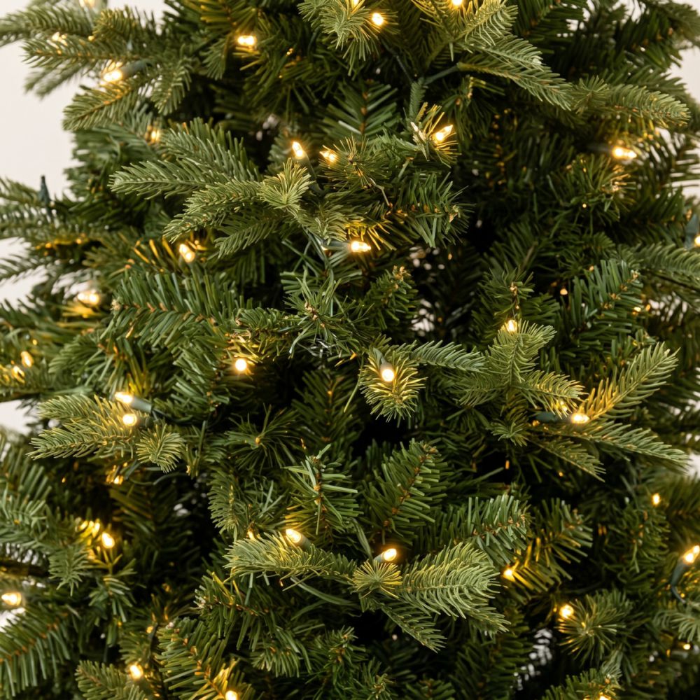 Χριστουγεννιάτικο Δέντρο PRE-LIT NOBLE FIR 210εκ με 400 LED Θερμά Λευκά & Πολύχρωμα Λαμπάκια 90528