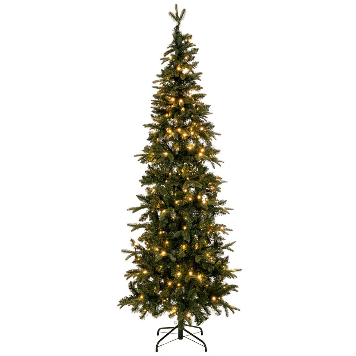 Χριστουγεννιάτικο Δέντρο PRE-LIT SLIM ALPINE 150εκ με 150 LED Θερμά Λευκά Λαμπάκια 90538
