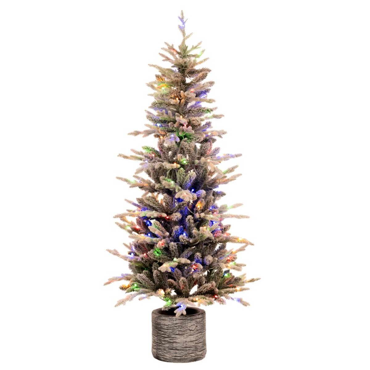 Χριστουγεννιάτικο Δέντρο PRE-LIT ICELAND POTTED FIR 150εκ με 100 LED Θερμά Λευκά & Πολύχρωμα Λαμπάκια 90554