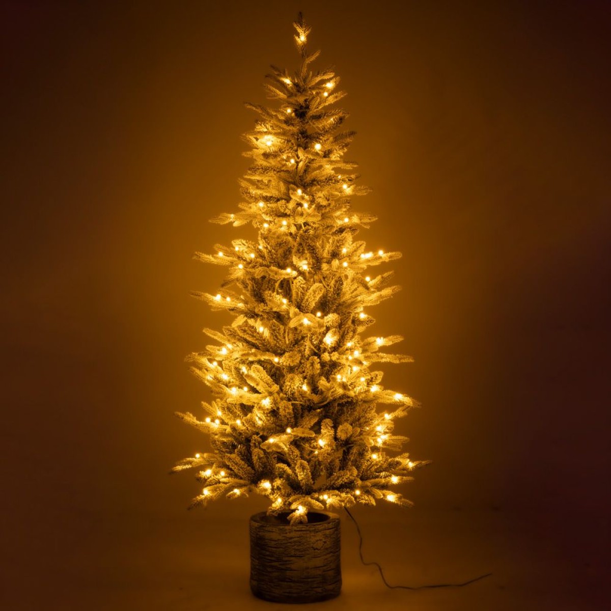 Χριστουγεννιάτικο Δέντρο PRE-LIT ICELAND POTTED FIR 150εκ με 100 LED Θερμά Λευκά & Πολύχρωμα Λαμπάκια 90554