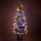 Χριστουγεννιάτικο Δέντρο PRE-LIT ICELAND POTTED FIR 150εκ με 100 LED Θερμά Λευκά & Πολύχρωμα Λαμπάκια 90554