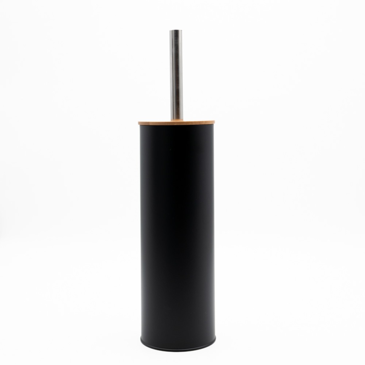 Bamboo Black Σετ Πεντάλ 5lt Soft Close & Πιγκάλ Μεταλλικό με Ξύλινο Καπάκι