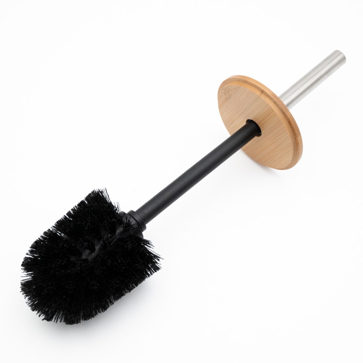 Bamboo Black Σετ Πεντάλ 5lt Soft Close & Πιγκάλ Μεταλλικό με Ξύλινο Καπάκι