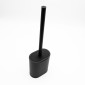 Sidirela Oval Black Σετ Πεντάλ 5Lt + Πιγκάλ Σιλικόνης Μεταλλικό με Soft Close