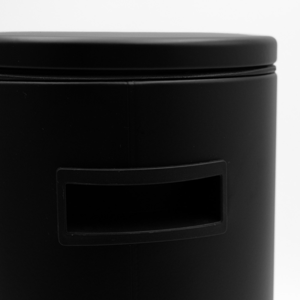 Sidirela Oval Black Σετ Πεντάλ 5Lt + Πιγκάλ Σιλικόνης Μεταλλικό με Soft Close
