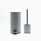 Sidirela Oval Grey Σετ Πεντάλ 5Lt + Πιγκάλ Σιλικόνης Μεταλλικό με Soft Close