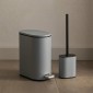 Sidirela Oval Grey Σετ Πεντάλ 5Lt + Πιγκάλ Σιλικόνης Μεταλλικό με Soft Close