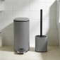 Sidirela Oval Grey Σετ Πεντάλ 5Lt + Πιγκάλ Σιλικόνης Μεταλλικό με Soft Close