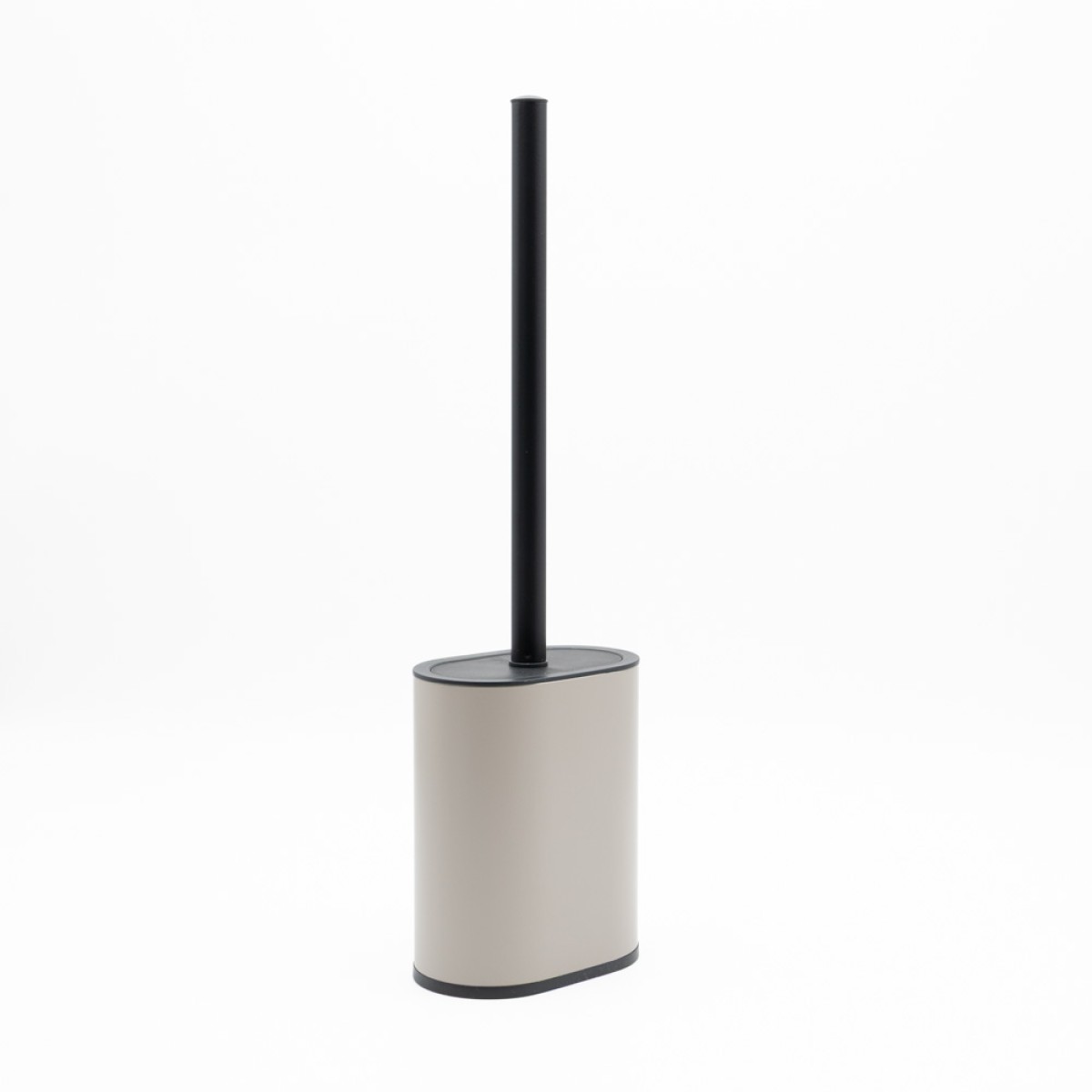 Sidirela Oval Taupe Σετ Πεντάλ 5Lt + Πιγκάλ Σιλικόνης Μεταλλικό με Soft Close