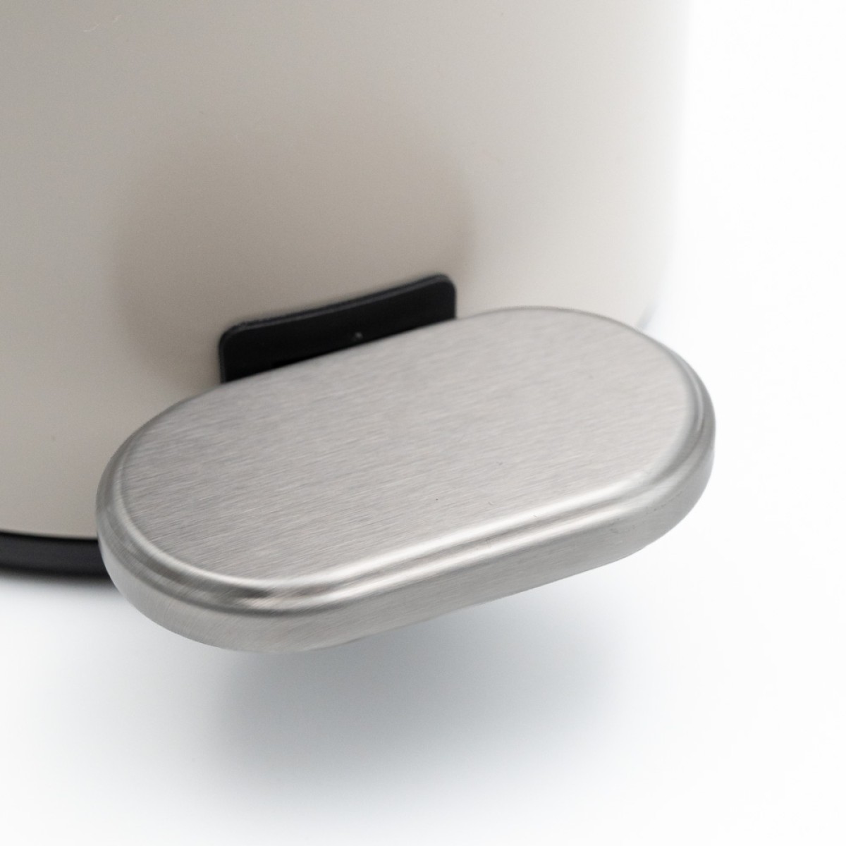 Sidirela Oval Taupe Σετ Πεντάλ 5Lt + Πιγκάλ Σιλικόνης Μεταλλικό με Soft Close
