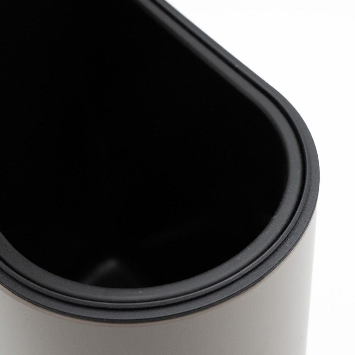 Sidirela Oval Taupe Σετ Πεντάλ 5Lt + Πιγκάλ Σιλικόνης Μεταλλικό με Soft Close