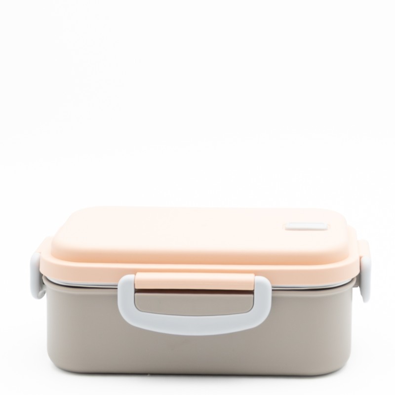 Lunch Set: Ανοξείδωτο Φαγητοδοχείο 500ml Beige με Μαχαιροπίρουνα & Παιδικό Ανοξείδωτο Θερμός Baby Rabbit 460ml με Καλαμάκι