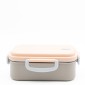 Lunch Set: Ανοξείδωτο Φαγητοδοχείο 500ml Beige με Μαχαιροπίρουνα & Παιδικό Ανοξείδωτο Θερμός Baby Rabbit 460ml με Καλαμάκι