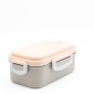 Sidirela Beige Φαγητοδοχείο 500ml Ανοξείδωτο με Κουτάλι & Πιρούνι