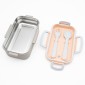 Lunch Set: Ανοξείδωτο Φαγητοδοχείο 500ml Beige με Μαχαιροπίρουνα & Παιδικό Ανοξείδωτο Θερμός Baby Rabbit 460ml με Καλαμάκι
