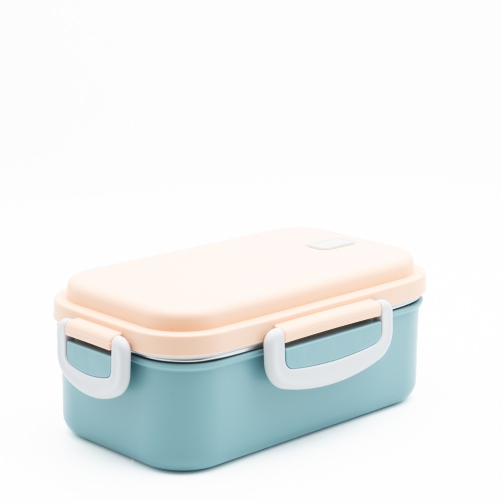 Lunch Set: Ανοξείδωτο Φαγητοδοχείο 500ml Petrol με Μαχαιροπίρουνα & Παιδικό Ανοξείδωτο Θερμός Baby Elephant 460ml με Καλαμάκι