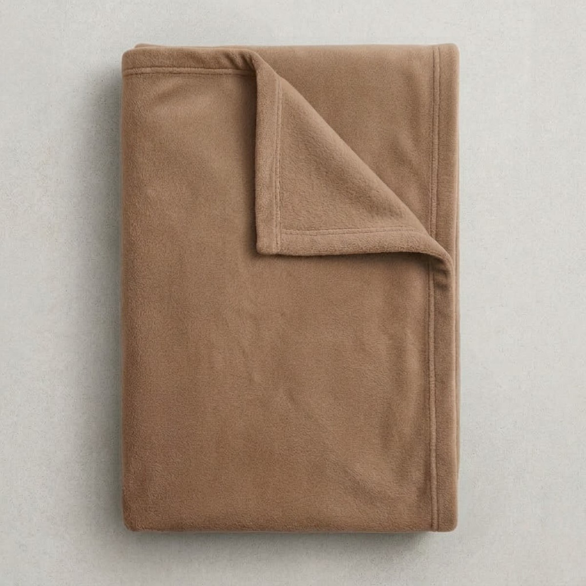 Κουβέρτα Fleece Διπλή (190x220) Καφέ