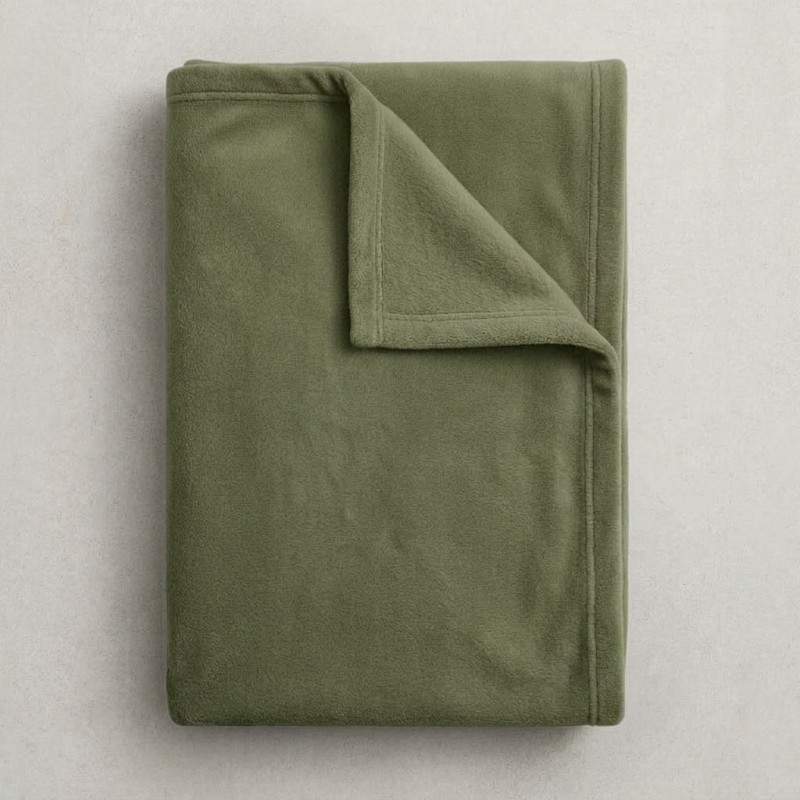 Κουβέρτα Fleece Μονή (150x200) Πράσινη