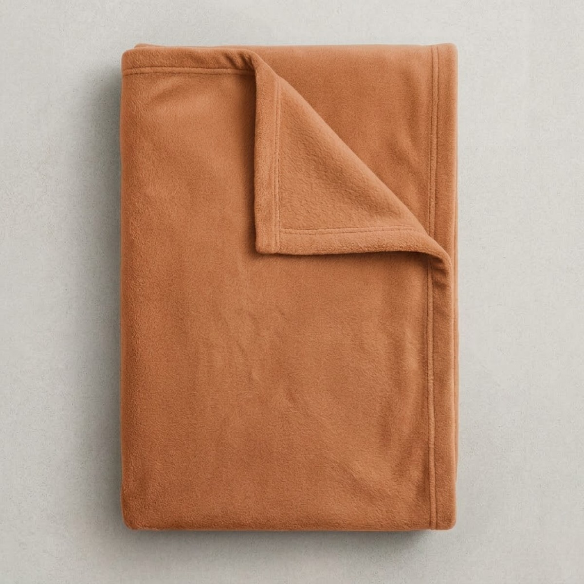 Κουβέρτα Fleece Μονή (150x200) Πορτοκαλί/Καφέ