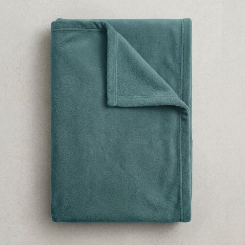 Κουβέρτα Fleece Διπλή (190x220) Πετρόλ