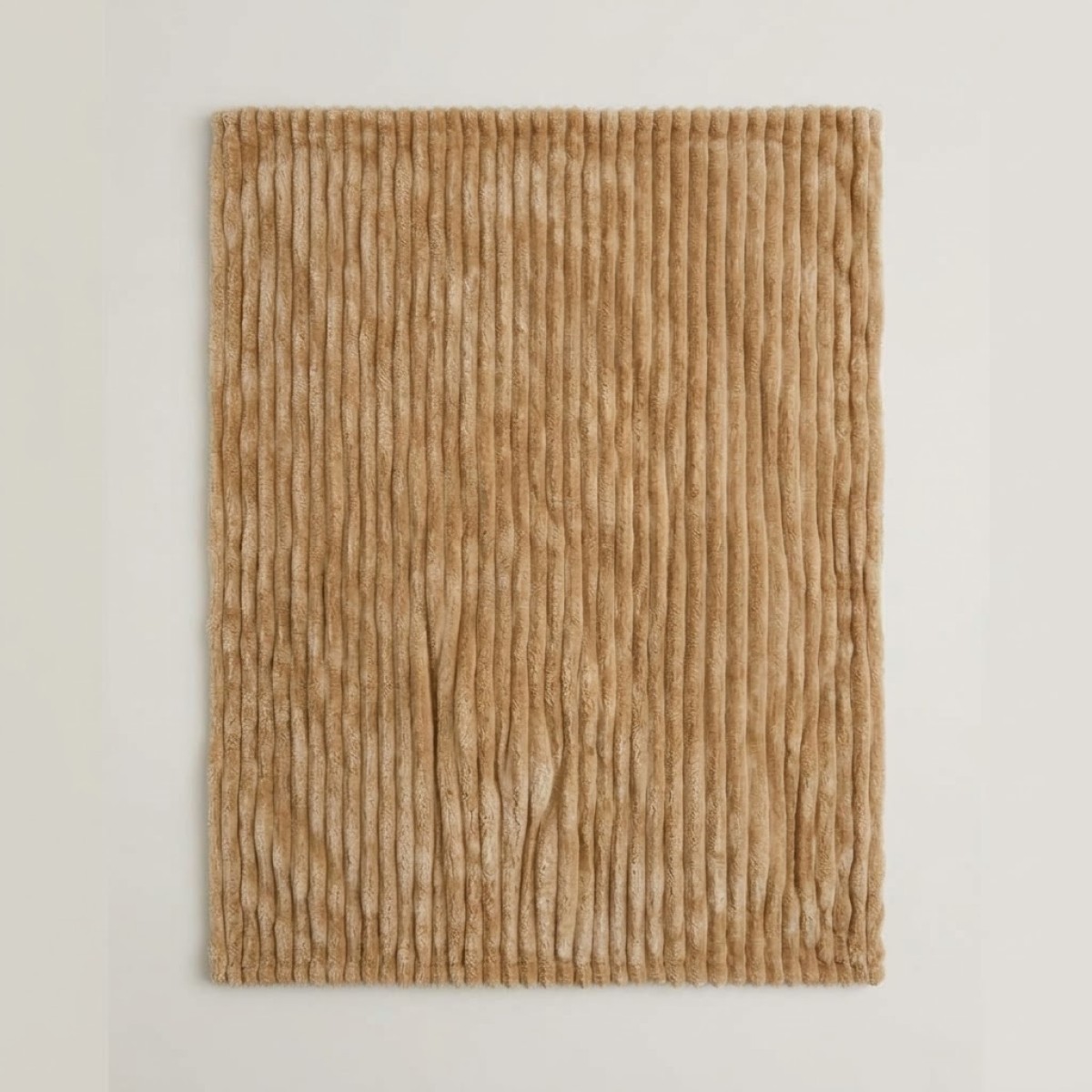Κουβέρτα Fleece Διπλή (200x220) Βελούδινη Cocoon Μπεζ με Extra Soft Υφή