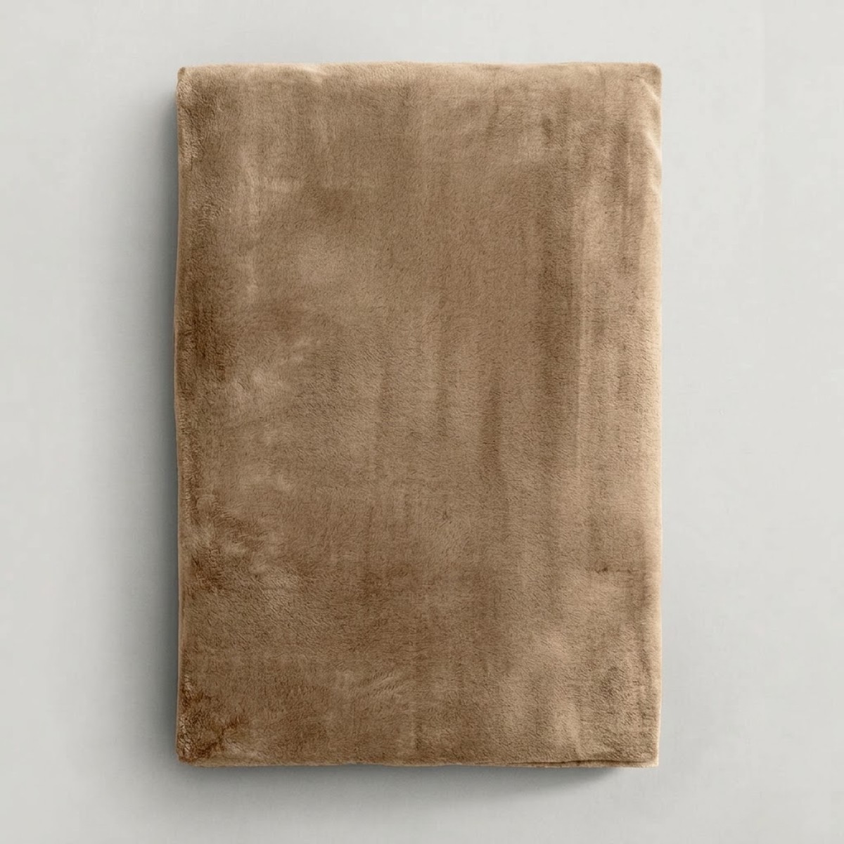 Κουβέρτα Fleece Διπλή (200x220) Βελούδινη Μπεζ με Extra Soft Υφή