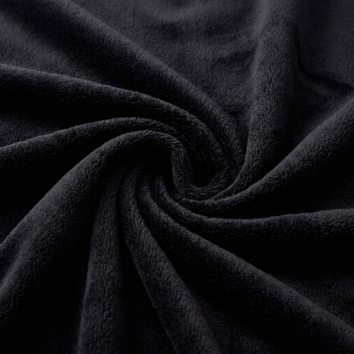 Κουβέρτα Fleece Μονή (150x220) Βελούδινη Μαύρη με Extra Soft Υφή