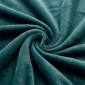 Κουβέρτα Fleece Μονή (150x220) Βελούδινη Πετρόλ με Extra Soft Υφή