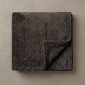 Κουβέρτα Fleece Διπλή (200x220) Βελούδινη ZigZag Σκούρο Καφέ με Extra Soft Υφή