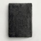 Κουβέρτα Fleece Μονή (150x220) Βελούδινη ZigZag Σκούρο Γκρι με Soft Ανάγλυφη Υφή
