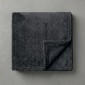 Κουβέρτα Fleece Μονή (150x220) Βελούδινη ZigZag Σκούρο Γκρι με Soft Ανάγλυφη Υφή