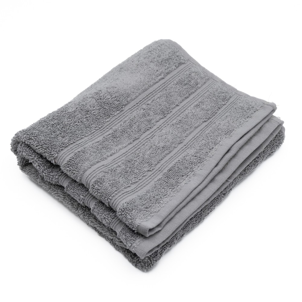 Πετσέτα Προσώπου (50x90) 100% Βαμβάκι 550gsm Γκρι - Σειρά Line