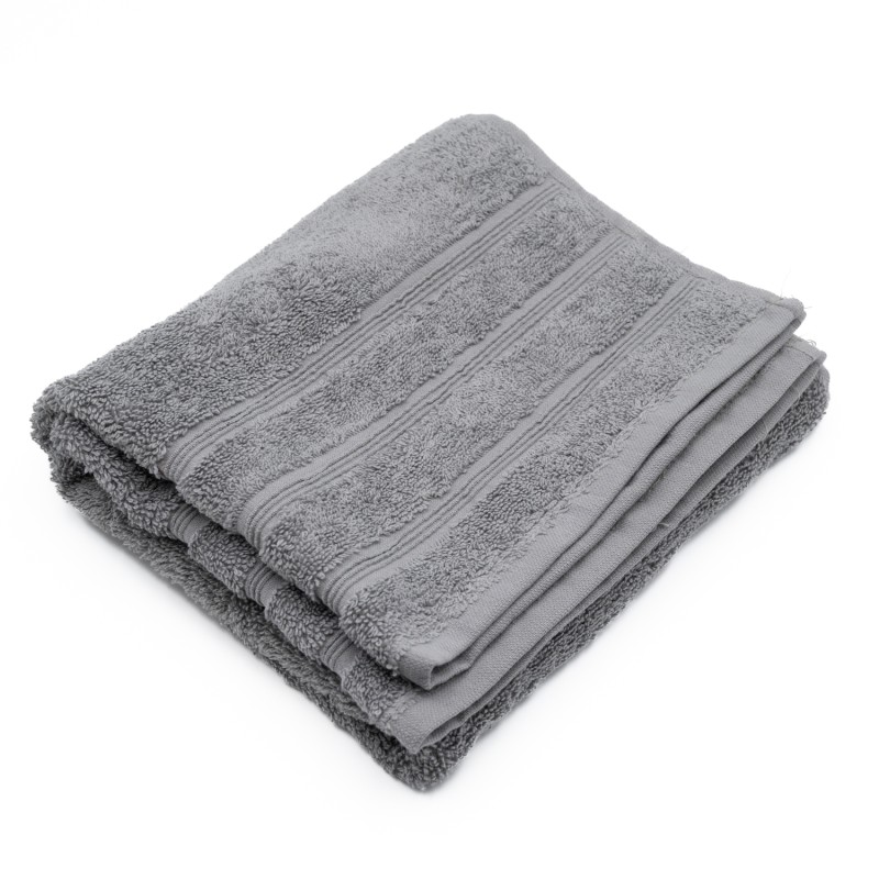 Πετσέτα Προσώπου (50x90) 100% Βαμβάκι 550gsm Γκρι - Σειρά Line
